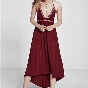 Express halter maxi dress